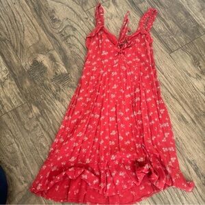 American Eagle Outfitters Red Textured Top